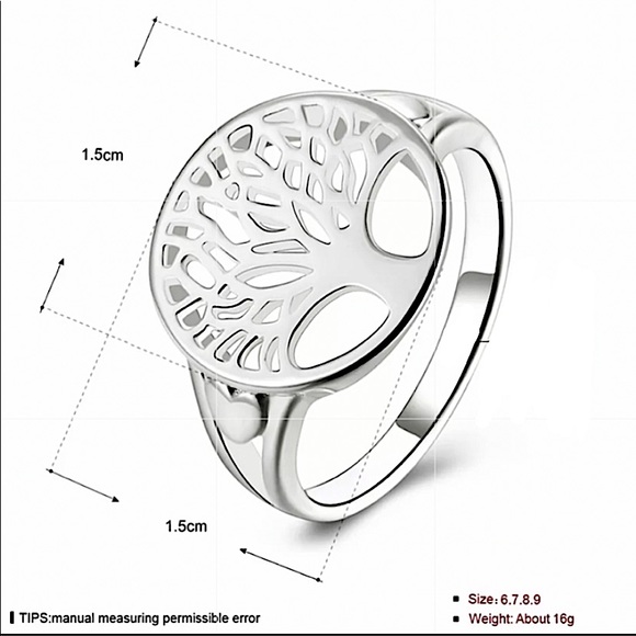 NEW STERLING SILVER TREE OF LIFE RING - Picture 6 of 6